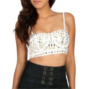 Arden B. Metallic Bustier - Size XS